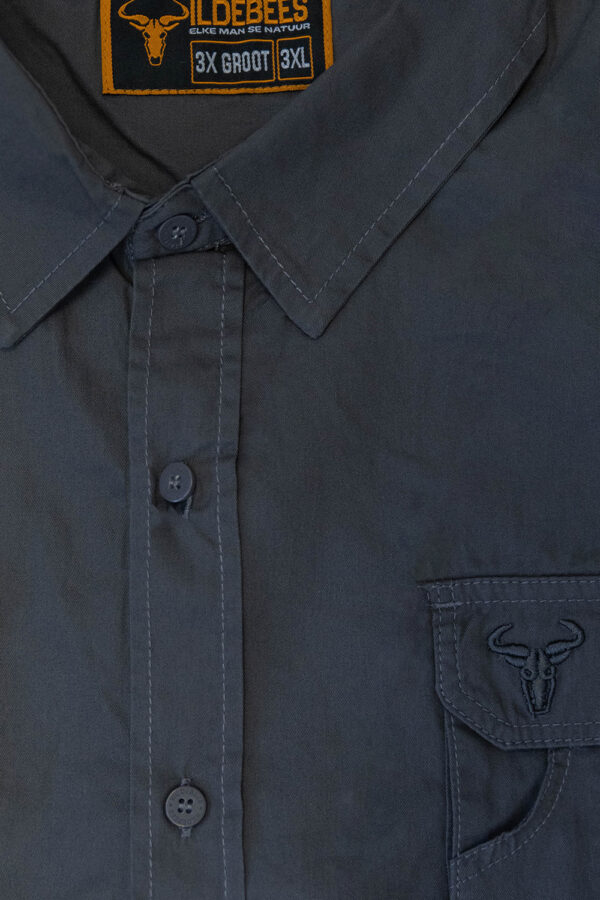 Wildebees Wear Wildebees S/S Twill Shirt Steel Blue - Bigman Outfitters