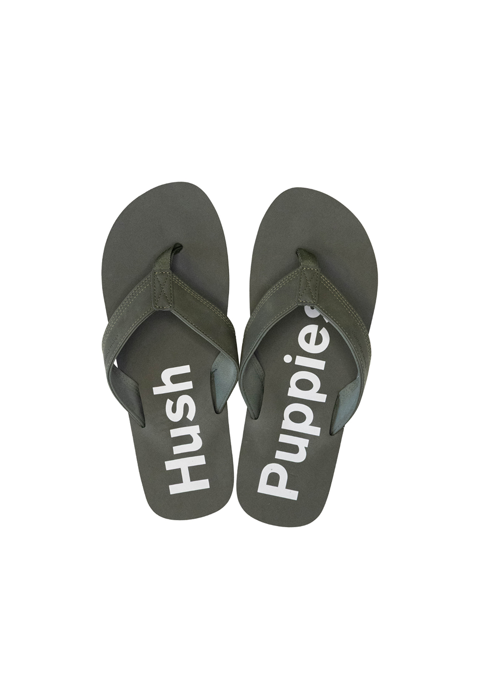Hush Puppies Stomp Flip Flops Olive