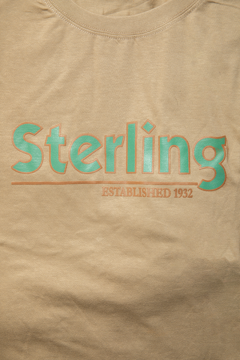 Sterling S/S T-Shirt Khaki Green logo - Image 2