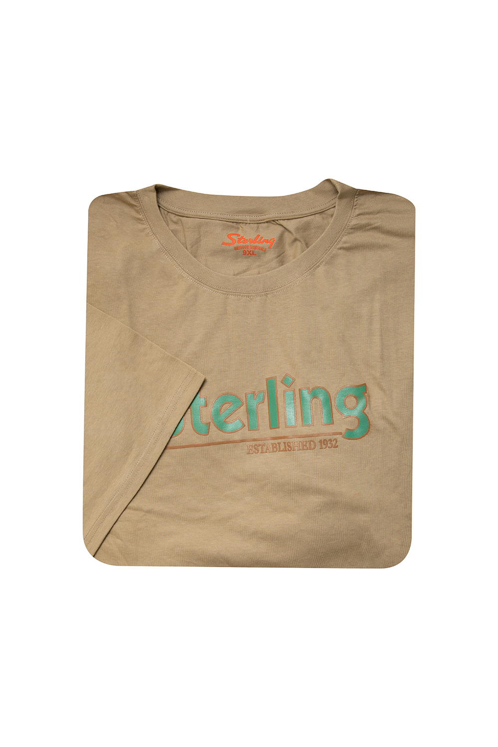 Sterling S/S T-Shirt Khaki Green logo