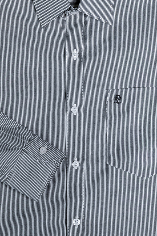 Black Rose L/S Shirt Grey Stripe - Image 2