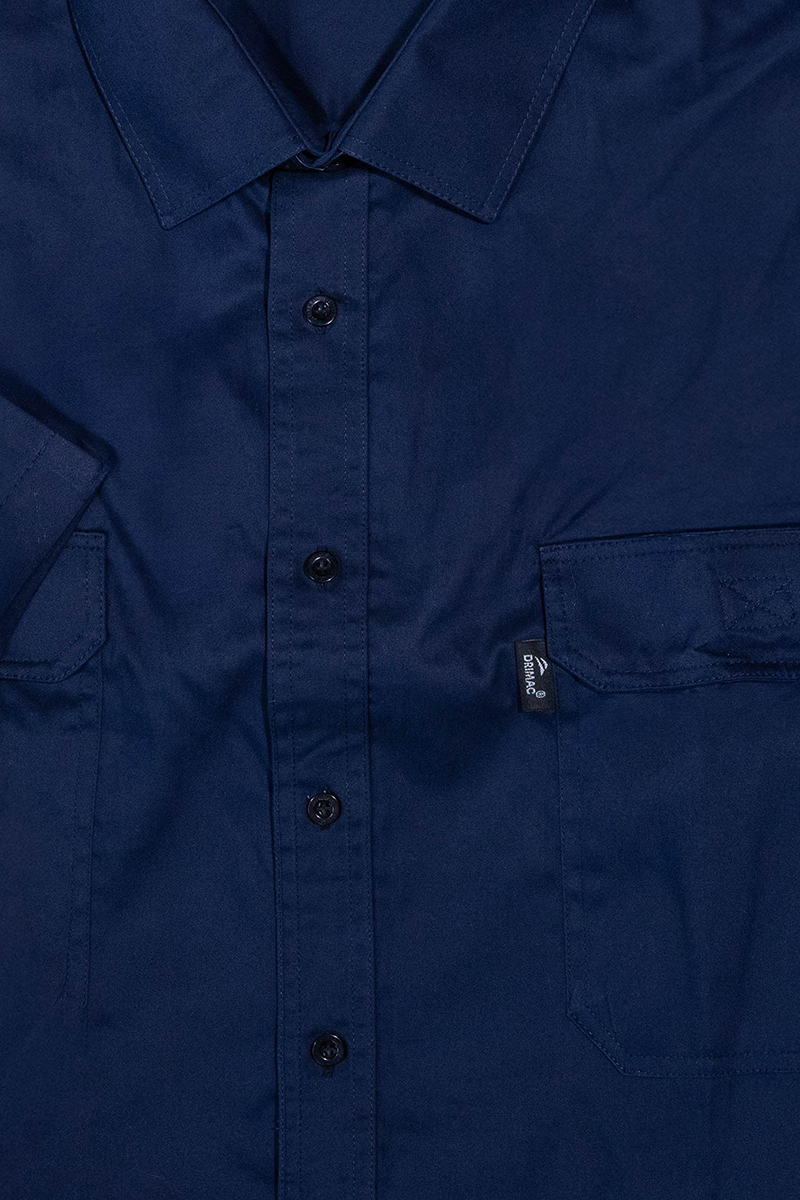 Drimac Short Sleeve Bush Shirt Navy - Image 2
