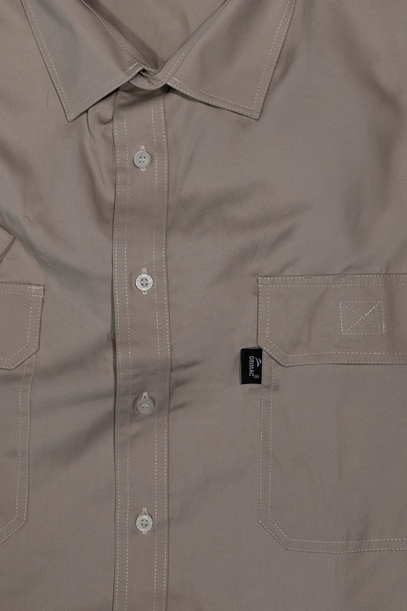 Drimac Short Sleeve Bush Shirt Stone - Image 2
