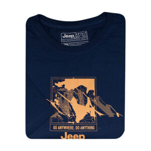 Jeep S/S T-Shirt Navy Orange Logo