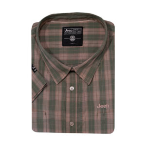 Jeep S/S Shirt Green-Khaki Check