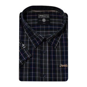 Jeep S/S Shirt Navy-Green Check