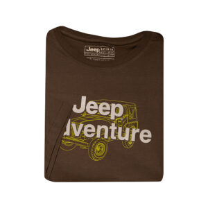 Jeep S/S T-Shirt Fashion Tee Brown